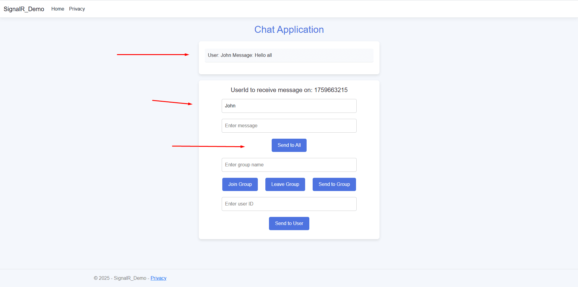 Sending a Message to All Connected Clients Sending a Message to All Connected Clients