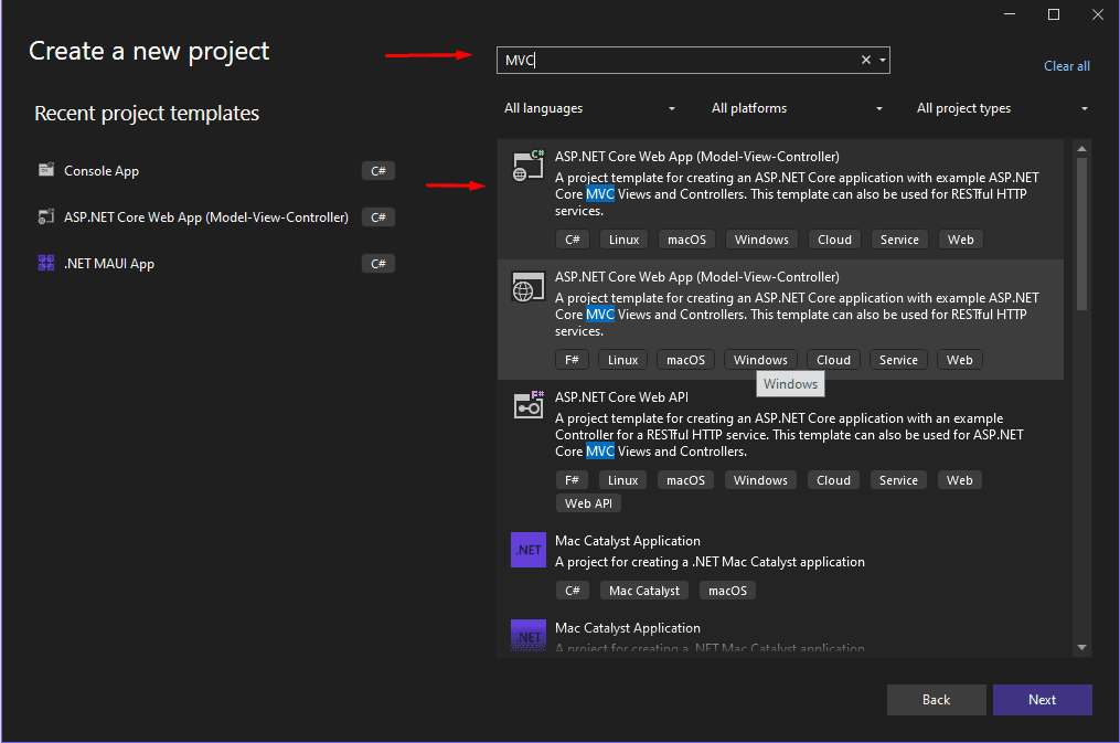 create a new project in a visual studio create a new project in a visual studio